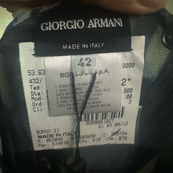 Giorgio Armani Silk Skirt size 42 VTG NWT - Picture 3 of 10